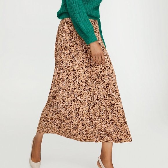 Aritzia Dresses & Skirts - Aritzia Wilfred Leopard Midi Skirt (Prima/Tawny colour)